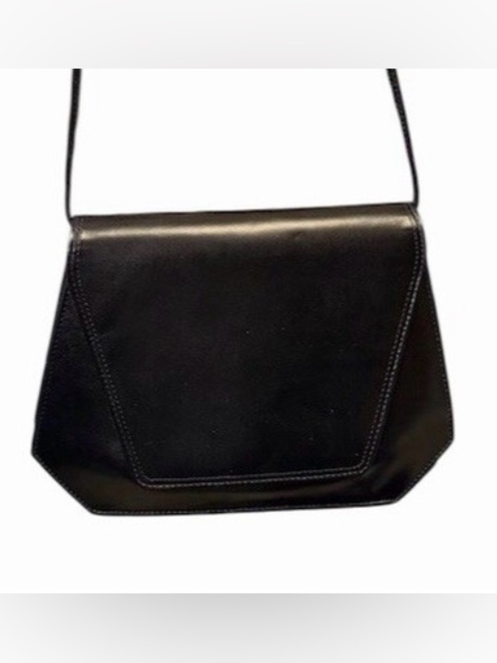 Jay Herbert Vintage Black Crossbody Shoulder Bag Envelope Flap